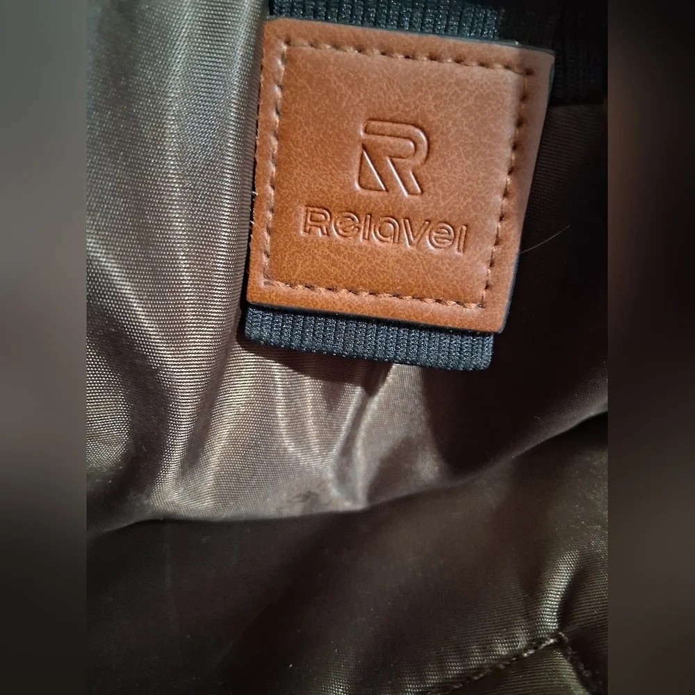 REIAVEL Black and Brown Tote Bag